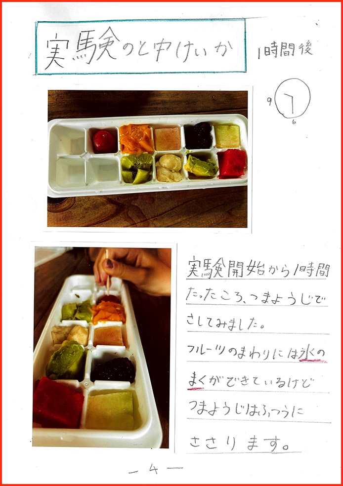 早くフルーツをこおらせておいしいスムージーが飲みたい！！5