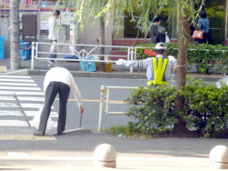 写真：渋谷駅周辺を掃除