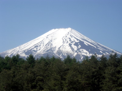 写真：工場から見た富士山