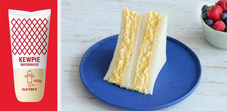KEWPIE MAYONNAISE Tamago Sando (egg sandwich) into rich